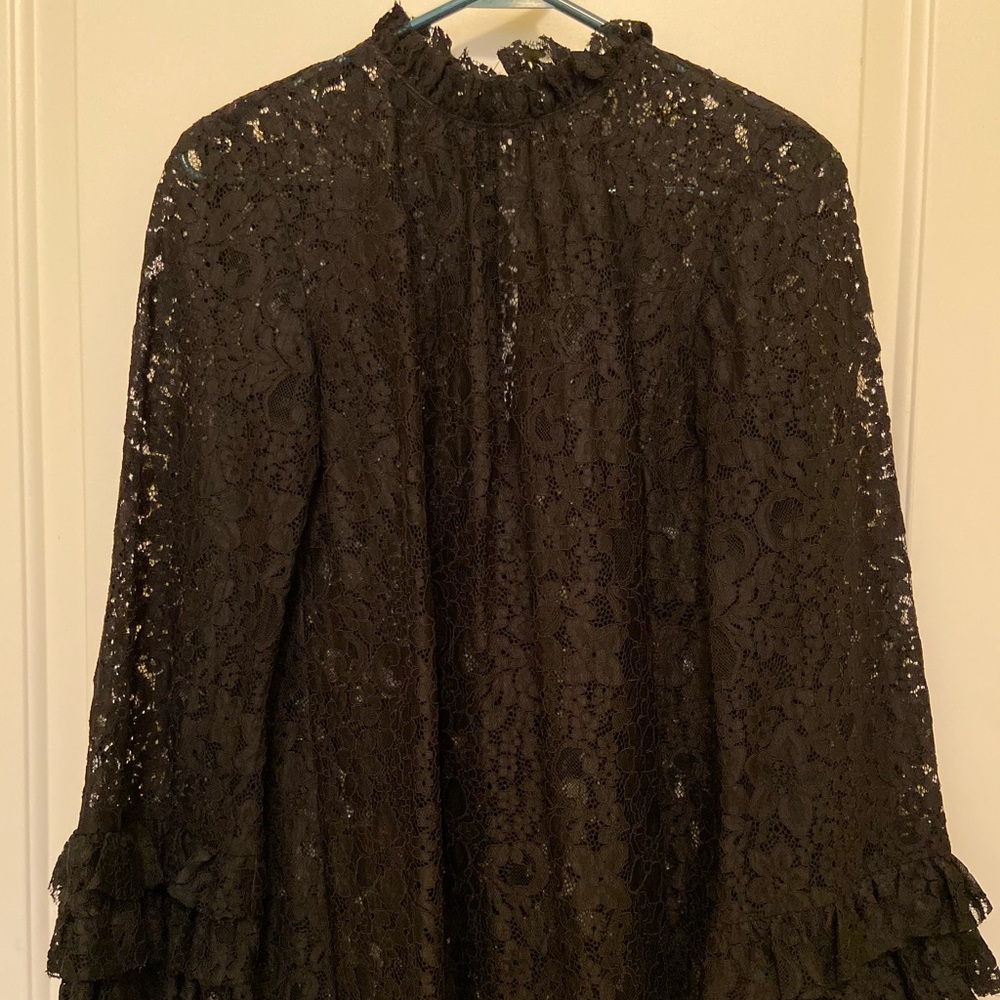 Zara Black Lace Top